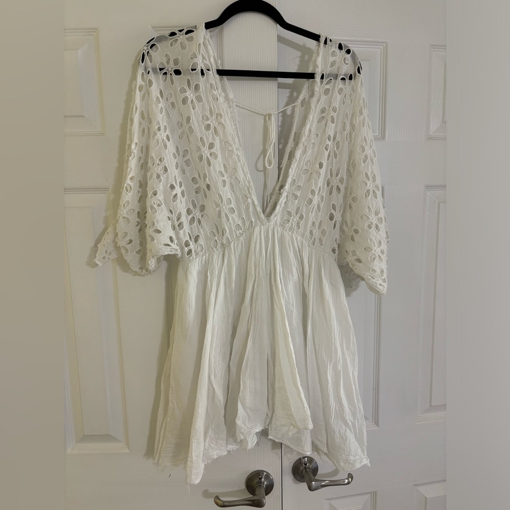 Free People Eyelet Mini Dress